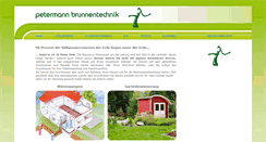 Desktop Screenshot of petermann-brunnentechnik.de
