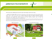 Tablet Screenshot of petermann-brunnentechnik.de